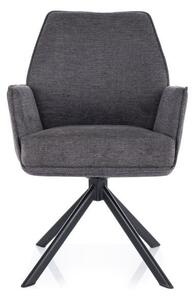 Sedia Hugo Brego grigio18/nero