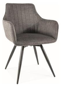 Sedia Brego Ball grigio18/nero