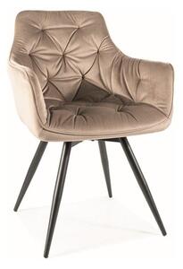 Sedia Mango velluto beige velluto Blu40