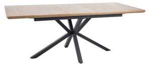 Tavolo allungabile Logan rovere/nero opaco - L160-200 cm