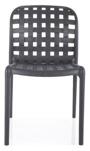 Sedia a strisce nera