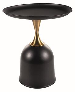 Tavolino da caffè Libra in nero/oro - d51 x h61 cm