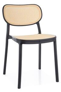 Sedia Bali in nero/marrone
