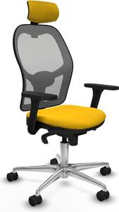 Sedia da ufficio con poggiatesta Piqueras y Crespo 3D086N2 Giallo