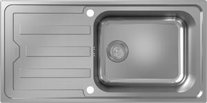 Hansgrohe S44 Evier à encastrer 500, acier inoxydable, avec égouttoir, 1000x500mm, 43367800, 43367800