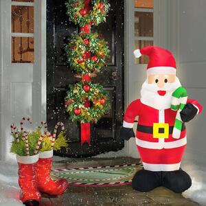 Babbo Natale gonfiabile - 120 cm - Grado di protezione IP44 - 1 LED - Alimentazione a rete