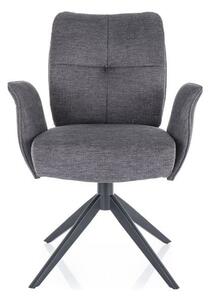 Sedia Wing Brego grigio18/nero
