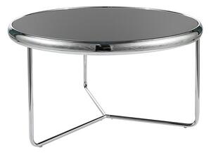 Tavolino da caffè Scarlet in nero/argento - d74 x h40 cm