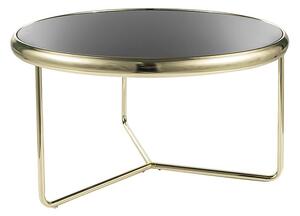 Tavolino da caffè Scarlet in nero/oro - d74 x h40 cm
