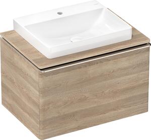 Hansgrohe Xelu Q Console avec découpe au centre, 600x480, pour vasque à poser, polie, 54109230, 54109230