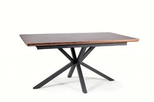 Tavolo allungabile Logan noce/nero - L160-200 x l90 x h75 cm