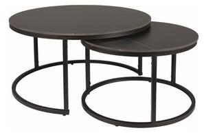 Set di Tavolini da caffè Ferrante D in nero