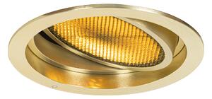 Faretto da incasso moderno oro orientabile - Coop 111 Miele