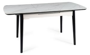 Tavolo allungabile Apollo Ceramic effetto marmo bianco/nero opaco - L120-160 cm