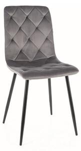 Sedia Jerry velvet grey Blu14