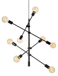 Moderne hanglamp zwart 8-lichts - Sydney