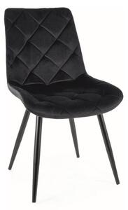 Sedia Ralph in velluto nero Blu19