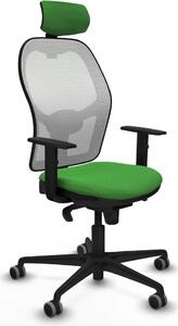 Sedia da ufficio con poggiatesta Piqueras y Crespo 1D036G2 verde