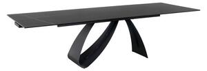 Tavolo allungabile Diuna Ceramica nero opaco - L160-240 cm