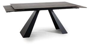 Tavolo allungabile Salvadore Ceramic marrone LEGNO/nero opaco - L180-260 cm