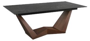 Tavolo allungabile Bonucci Ceramic NERO GRECO nero/noce - L200-250 cm