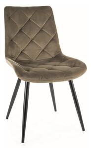 Sedia Ralph velluto oliva Blu77