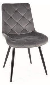 Sedia Ralph velluto grigio Blu14