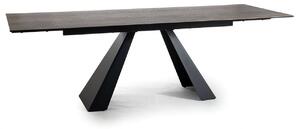 Tavolo allungabile Salvadore Ceramic LEGNO marrone/nero opaco - L160-240 cm