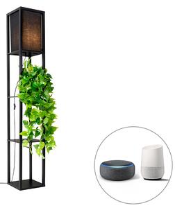 Smart vloerlamp zwart incl. Wifi A60 - Stojan