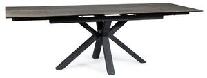 Tavolo allungabile Columbus Ceramic marrone LEGNO/nero - L160-240 cm