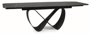 Tavolo allungabile Infinity Ceramica nero/nero opaco - L160-240 cm