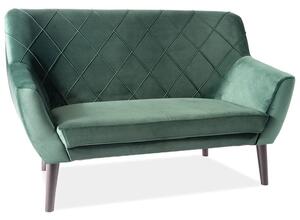Divano in velluto Kier 2 Kier 2 verde Blu78/wenge