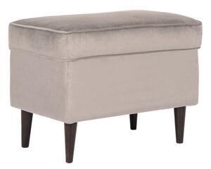 Pouf imbottito Ron in velluto beige - Blu28