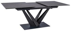 Tavolo allungabile Sorento Ceramic CORSO GREY/nero opaco - L160-220 cm