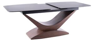 Tavolo allungabile Dolce Ceramic grigio ITALY GREY/noce - L180-240 cm