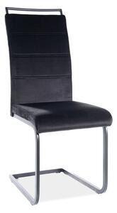 Sedia H441 velluto nero
