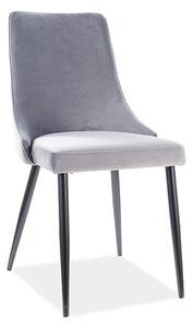 Sedia Piano B velluto grigio Blu14