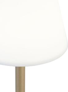 Lampada da tavolo in ottone con LED ricaricabile con dimmer touch - Renata