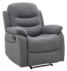 Poltrona reclinabile imbottita Neron in grigio - H101