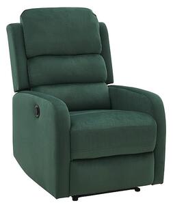 Poltrona reclinabile Pegaz in velluto verde - Blu78 - H102
