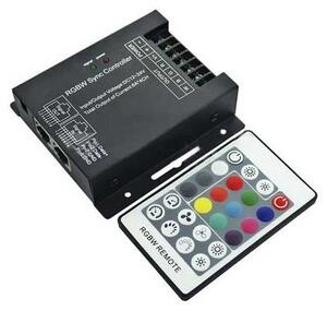 V-TAC VT-2424 Controller dimmer SYNC connessione RJ45 per strip LED RGB+W con telecomando - SKU 3338