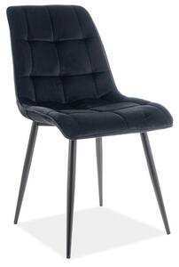 Sedia Chic velluto nero opaco99