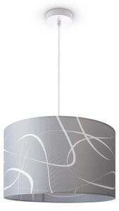 Lampada da soffitto soggiorno a sospensione tavolo da pranzo paralume in tessuto moderno astratto