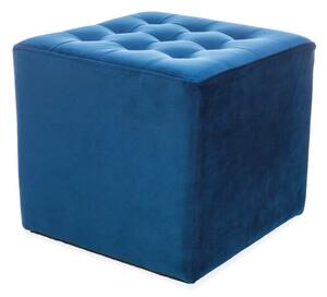 Pouf Lori Velvet Blu navy 86 - 39x39x34 lxLxh cm
