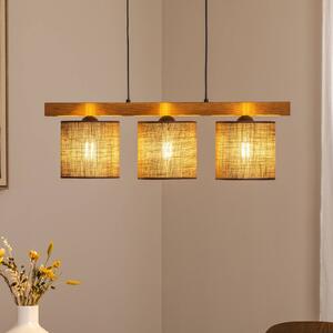 Lampada a sospensione Forest Duolla, dimmerabile, Marrone / Ruggine, Soggiorno / Sala da pranzo, Legno, Lampada a sospensione