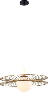 Lampada a sospensione Sandy oro-bianca 1xE27x40W in vetro, dimensioni: 90x45x45 cm, IP20, Italux