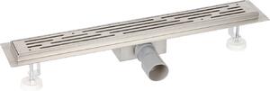 Canalina doccia in acciaio inox Scarico doccia ad acqua Scarico a pavimento (607720: dimensioni 600x70 mm)