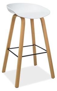 Sgabello da bar Sting in bianco - H 85 cm