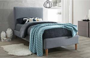 Letto Acoma imbottito in grigio - 90x200 cm