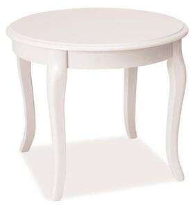 Tavolino da caffè Royal D in bianco - h 50 x p 60 cm